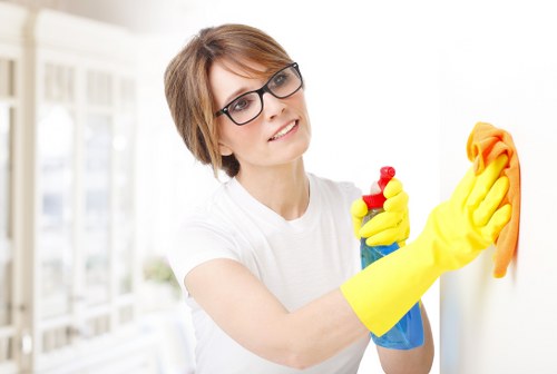 Carpet cleaning service preparing a room in West Ham