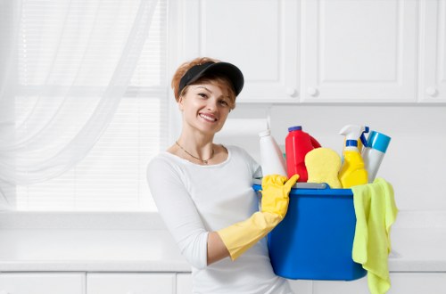 West Ham carpet cleaners working on a residential carpet cleaning project