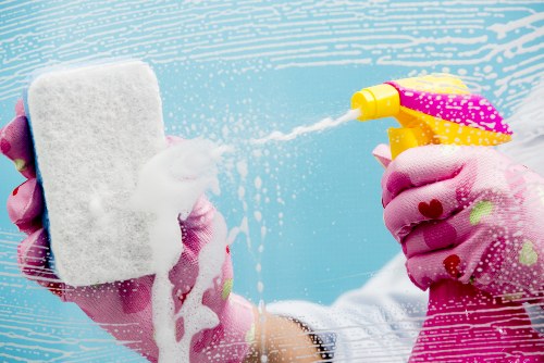 West Ham carpet cleaners preparing a safe cleaning setup