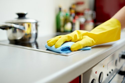 Deep mattress cleaning equipment in use