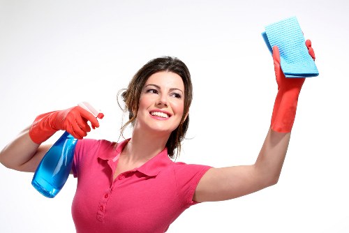 Sustainable carpet cleaning team working in East London